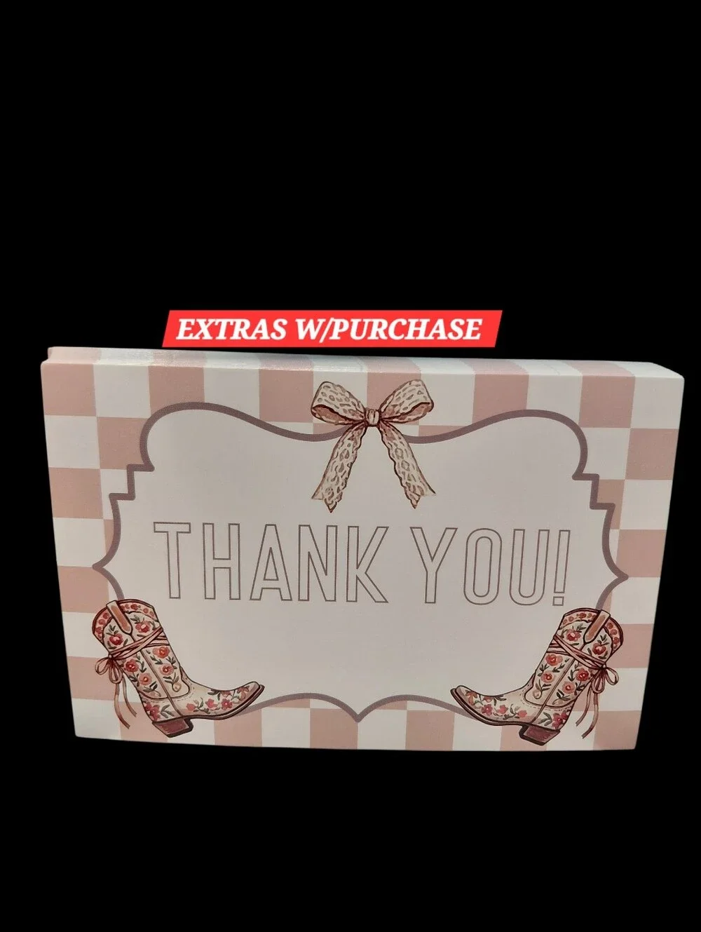 25ct. 4x6 Thank You Cards👢Bonus: 3 Random Polymailers          ✨️PRICE FIRM✨️